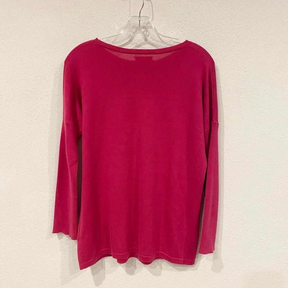 Garnet Hill Organic Cotton Sweater Size XL EUC